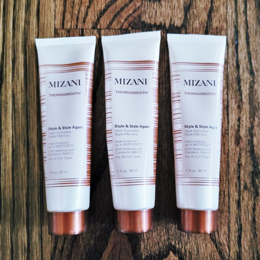 New MIZANI Thermasmooth Style & Style Again Heat Activated Style Memory 3x1 oz